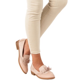 SDS Mocassins beiges à franges 2