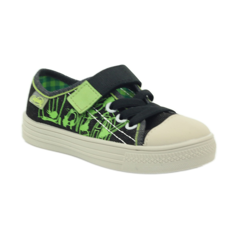 Baskets Befado 429x005 noires le noir vert 1