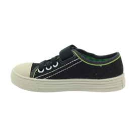 Baskets Befado 429x005 noires le noir vert 2