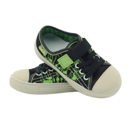 Baskets Befado 429x005 noires le noir vert 3