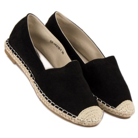 Best Shoes Espadrilles en daim noir le noir 4