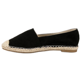 Best Shoes Espadrilles en daim noir le noir 6