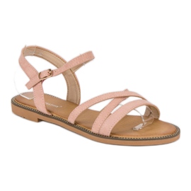 Ch. Creation Sandales en daim femme rose 2