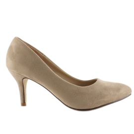 Escarpins bas en daim M246 Kaki 1