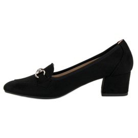 VINCEZA Escarpins en daim noir le noir 4