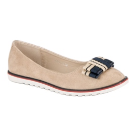 Ballerines à nœud VICES brun bleu marin 2