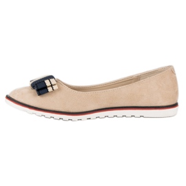 Ballerines à nœud VICES brun bleu marin 3