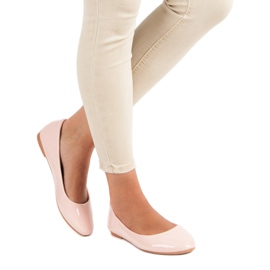 Diamantique Ballerines laquées rose 1