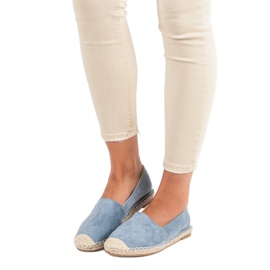 Best Shoes Espadrilles en daim bleu 7