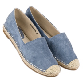 Best Shoes Espadrilles en daim bleu 3