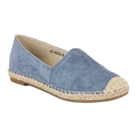 Best Shoes Espadrilles en daim bleu 4