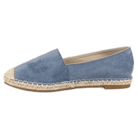 Best Shoes Espadrilles en daim bleu 5