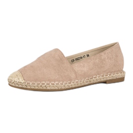 Best Shoes Espadrilles en daim beiges 3