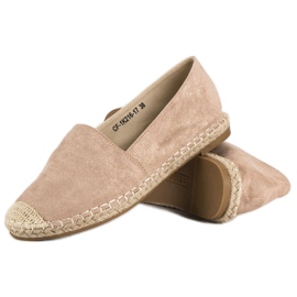 Best Shoes Espadrilles en daim beiges 4