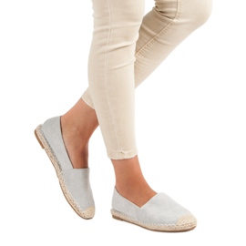 Best Shoes Espadrilles en daim gris 2