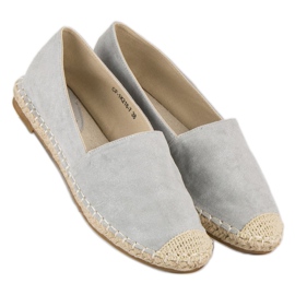 Best Shoes Espadrilles en daim gris 6