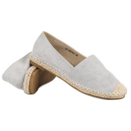 Best Shoes Espadrilles en daim gris 5