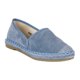 Nio Nio Espadrilles en daim bleu 4