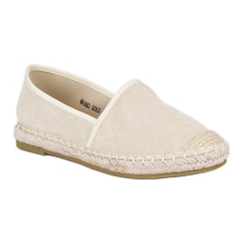 Nio Nio Espadrilles en daim beiges 2