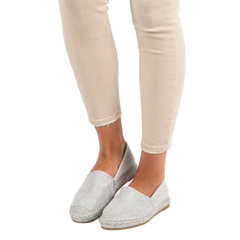 Nio Nio Espadrilles en daim gris 1