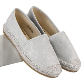 Nio Nio Espadrilles en daim gris 6