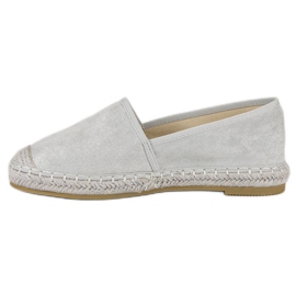 Nio Nio Espadrilles en daim gris 4