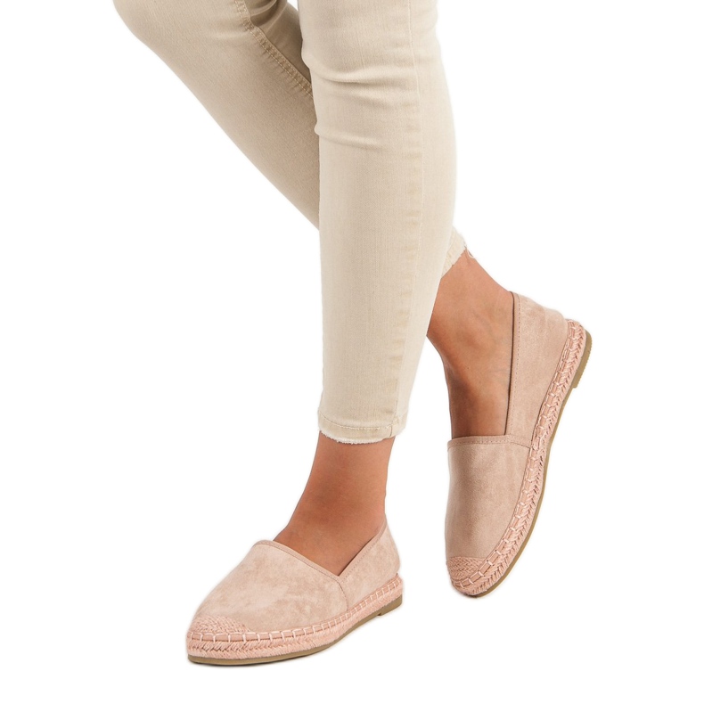 Nio Nio Espadrilles en daim rose 2