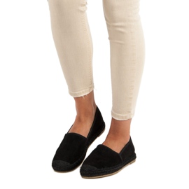 Nio Nio Espadrilles en daim noir 1