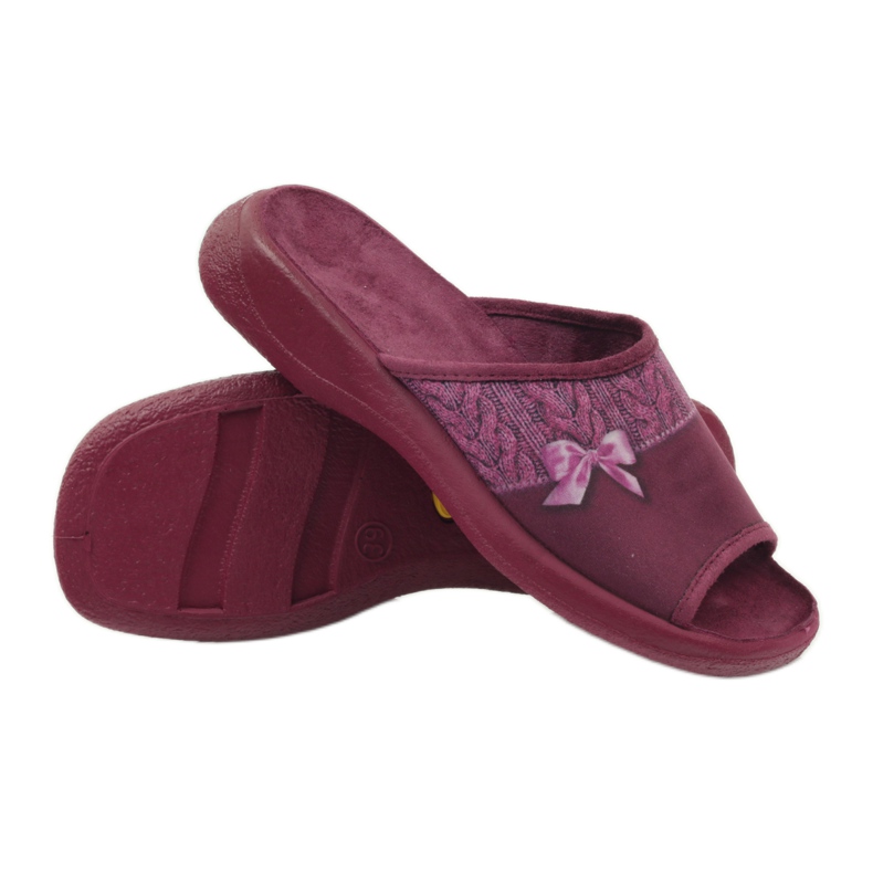 Chaussons Befado bordeaux avec nœud 442D192 multicolore 3