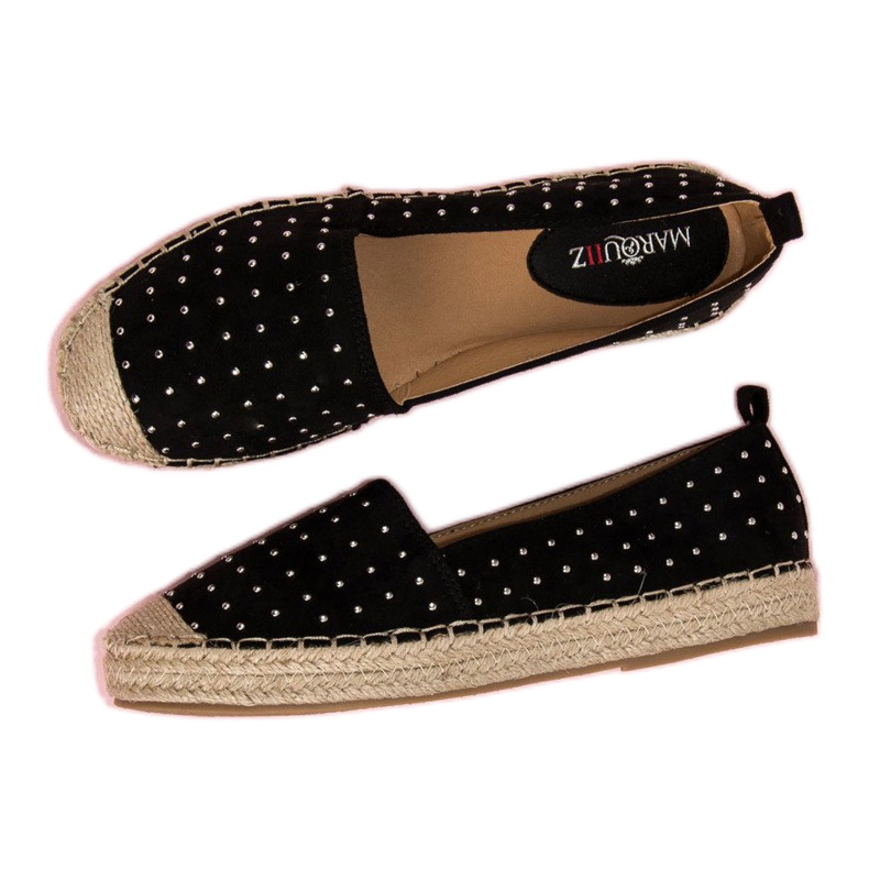Marquiz Espadrilles en daim noir le noir 1