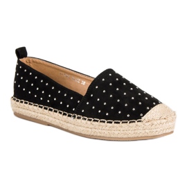 Marquiz Espadrilles en daim noir le noir 3