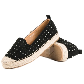 Marquiz Espadrilles en daim noir le noir 6