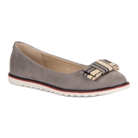 Ballerines à nœud VICES gris 3