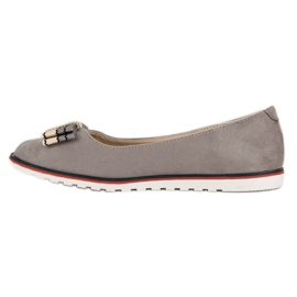 Ballerines à nœud VICES gris 4