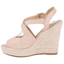 Espadrilles compensées brun 3