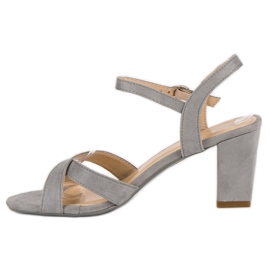 Lovit Sandales en daim sur un poteau gris 4
