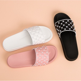 Pantoufles élégantes pour femmes rose 1 Pantoufles élégantes pour femmes rose 1