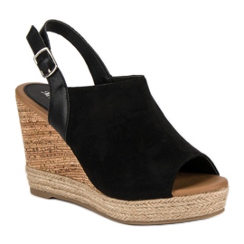 Milaya Chaussures compensées noires le noir 1