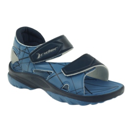 Sandales bleues Rider velcro chaussures pour enfants bleu marin 1