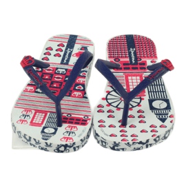 Flip bleu marine -flops avec motifs d'eau ipanema 81640 bleu marine 3