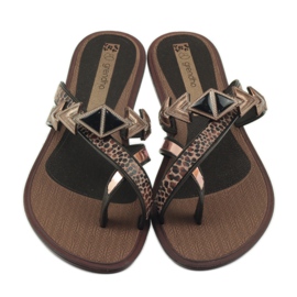 Ipanema Tongs chaussons femme avec pierres Grendha brun 4 Ipanema Tongs chaussons femme avec pierres Grendha brun 4