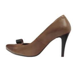 Escarpins en cuir marron Kaniowski 125 brun 3