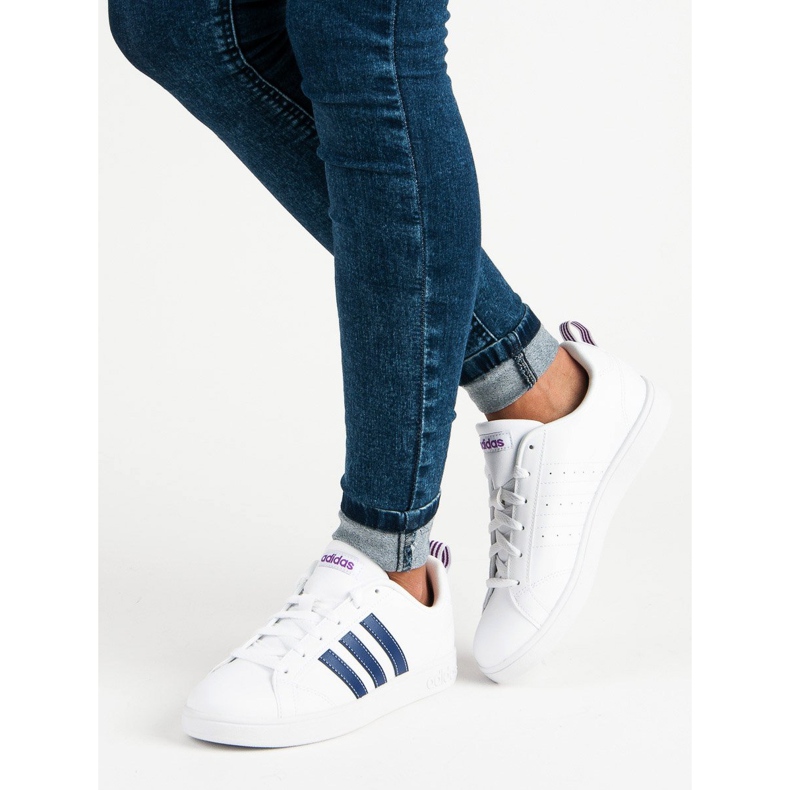 Adidas vs avantage à BB9620 blanche bleu marin 2 Adidas vs avantage à BB9620 blanche bleu marin 2