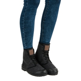 Mckeylor Sacs en tissu pour femmes le noir gris 4