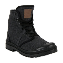 Mckeylor Sacs en tissu pour femmes le noir gris 1