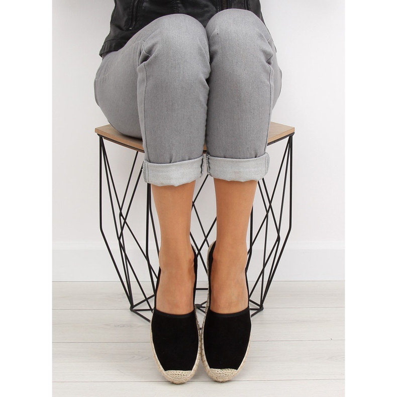 Espadrilles noires pour femmes BB10P noir 2