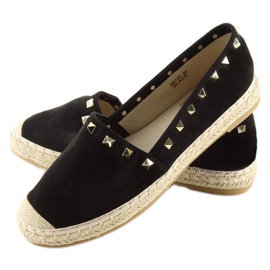 Espadrilles à clous noirs BB12P le noir 4