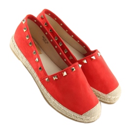 Espadrilles à clous rouge BB12P rouge 3