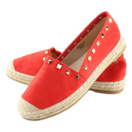 Espadrilles à clous rouge BB12P rouge 4
