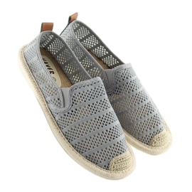 Espadrilles résille grises F01B Gris 2 Espadrilles résille grises F01B Gris 2